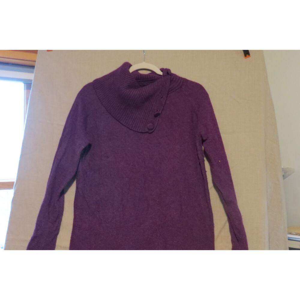 Banana Republic Luxury Cashmere Blend Sweater XL | Plum Burgundy | Quiet Luxury